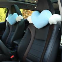 Almofada de Encosto de Cabeça de Carro Sexysamba - Formato de Coração com Asas de Anjo Almofada de Encosto de Cabeça de Carro Sexysamba - Formato de Coração com Asas de Anjo