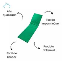 Almofada De Espreguiçadeira Impermeavel Verde P/piscina 5un