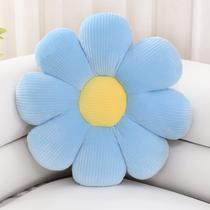 Almofada de flores em forma de sióloc, almofada de bunda, azul