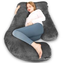 Almofada de Gravidez Chilling Home em Formato de U - Preta - Para o Corpo Inteiro