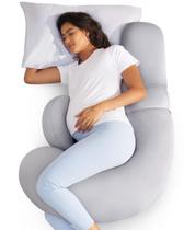 Almofada de gravidez Momcozy em forma de F Cooling Full Body Support