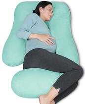 Almofada de Gravidez MOON PARK em Forma de U - Turquesa