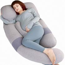 Almofada de Gravidez MOON PINE 152cm em Forma de U - Capa Removível