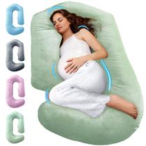 Almofada de gravidez PILLANI V C em forma de U com capa Almofada de gravidez PILLANI V C em forma de U com capa