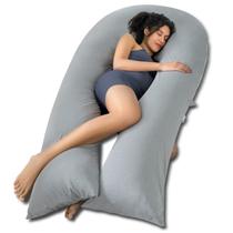 Almofada de Gravidez QUEEN ROSE Extra Longa em Formato de U - Cinza
