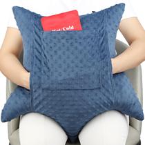 Almofada de histerectomia D. Cozy em forma de estrela com 2 bolsos azuis Almofada de histerectomia D. Cozy em forma de estrela com 2 bolsos azuis