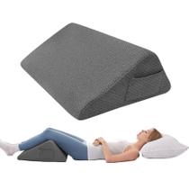 Almofada de joelho Bedluxe, almofada de espuma viscoelástica, preta