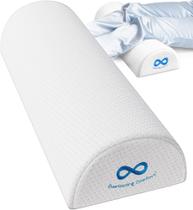 Almofada de joelho Everlasting Comfort para dormir de costas, almofada confortável de meia lua de espuma viscoelástica pura para pernas travesseiro embaixo do joelho para dormir, travesseiro de pernas para dores nas costas