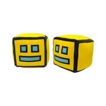 Almofada de jogo Plush Doll Geometry Dash, 12 cm, 2 unidades