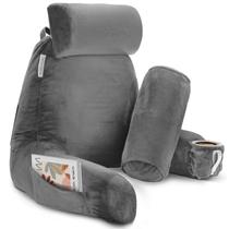Almofada de leitura Clara Clark Memory Foam Back Support Grey