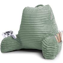 Almofada de leitura Clara Clark para cama adulta com 3 bolsos Almofada de leitura Clara Clark para cama adulta com 3 bolsos