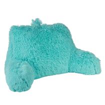 Almofada de leitura Klear Vu Shaggy Back Rest Body Almofada Aqua