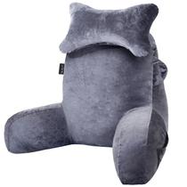 Almofada de leitura SLIGUY para sentar no sofá da cama para adultos cinza escuro