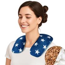 Almofada de linhaça de algodão para micro-ondas Atsuwell Aquecedor de Pescoço