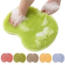 Almofada de massagem de banho, esfoliante para pés e costas de chuveiro, verde Almofada de massagem de banho, esfoliante para pés e costas de chuveiro, verde