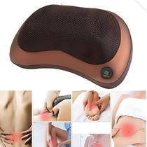 Almofada de Massagem Shiatsu para Pescoço Costas Assento Elétrico Lombar com Massagem Massageador Eletrico