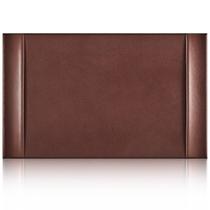 Almofada de mesa Saysurey Brown Leather 76x46 cm com trilhos laterais Almofada de mesa Saysurey Brown Leather 76x46 cm com trilhos laterais