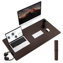 Almofada de mesa Ysagi antiderrapante impermeável em couro de PVC 90x45cm marrom Almofada de mesa Ysagi antiderrapante impermeável em couro de PVC 90x45cm marrom