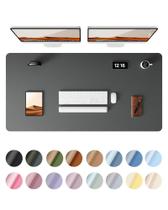 Almofada de mesa Ysagi Leather Protector cinza escuro 120 x 60 cm