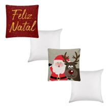 Almofada de Natal Decorativa com almofada Branca