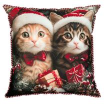 Almofada de Natal Meu Pet Gatos 561 43cm Almofada de Natal Meu Pet Gatos 561 43cm