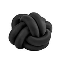 Almofada de Nó Decorativa Preto Avulsa Almofada de Nó Decorativa Preto Avulsa