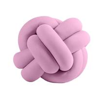 Almofada de Nó Decorativa Rosa Bebe Avulsa