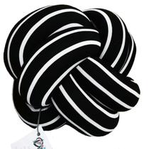 Almofada de nó Escandinavo Minimalista Preto e Branco Almofada de nó Escandinavo Minimalista Preto e Branco