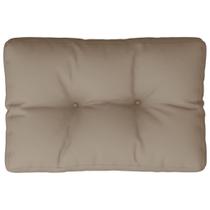 Almofada de palete VidaXL Taupe 100% poliéster de fibra oca 60x40x12cm
