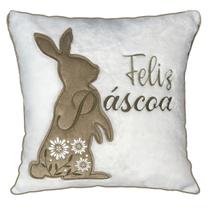 Almofada De Páscoa 130 Bordado e Aplicação 50x50cm Belchior