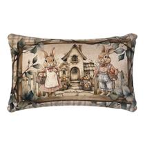 Almofada de Pascoa Classico Rustico Vila Da Pascoa 35x55cm Almofada de Pascoa Classico Rustico Vila Da Pascoa 35x55cm