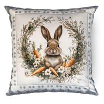 Almofada De Páscoa Florescendo Momentos Lady Coelha 43X43Cm