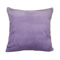 Almofada De Pelo Pelúcia Pelo Curto Luxo Lilás