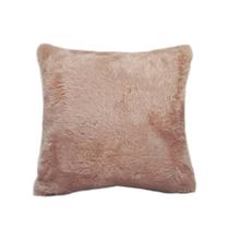 Almofada De Pelo Pelúcia Pelo Curto Luxo Rose