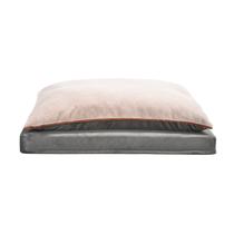 Almofada de pelúcia Amazon Basics para cães para animais de estimação, grande, cinza