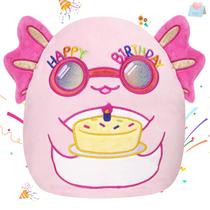 Almofada de pelúcia BSTAOFY Feliz Aniversário Axolotl Stuffed Animal
