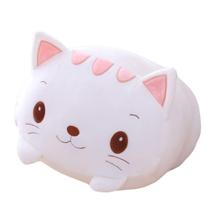 Almofada de pelúcia Cat hitoshe Soft White Stuffed Bicho 60cm