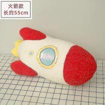 Almofada de pelúcia Cute Cartoon Rocket Spaceship para crianças