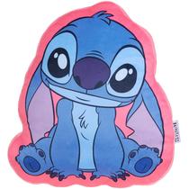 Almofada de pelúcia Disney Stitch 3D para crianças que viajam na cama