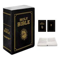 Almofada de pelúcia em forma de livro da Bíblia Sagrada que pode ser aberta para crianças