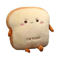 Almofada De Pelúcia Em Forma De Torrada Para Crianças, Macia E Quente, Simulação De Comida, Almofada De Pelúcia Em Forma De Torrada Para Crianças, Macia E Quente, Simulação De Comida,
