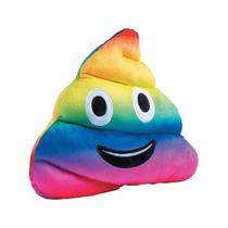 Almofada de Pelúcia Fun Express Rainbow Emoji Poop - 33x28cm