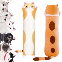 Almofada de pelúcia Handytoolinc Soft Cat Long Stuffed Bicho 90 cm