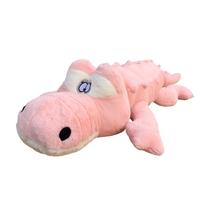 Almofada de pelúcia Hofun4U Jacaré 170 cm de pelúcia rosa Almofada de pelúcia Hofun4U Jacaré 170 cm de pelúcia rosa