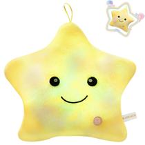 Almofada de pelúcia KAHEAUM Kids LED Light Up Twinkle Star Almofada de pelúcia KAHEAUM Kids LED Light Up Twinkle Star