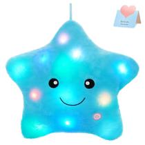 Almofada de Pelúcia LED WEWILL Twinkle Star Light - 33cm - Azul