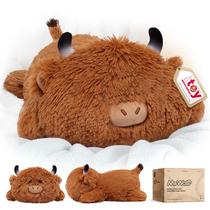 Almofada de pelúcia Mewaii Cute Highland Cow Stuffed Bich 33cm