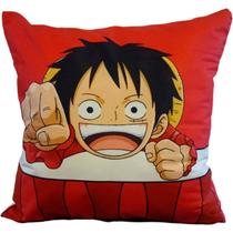 Almofada de pelúcia Mini Luffy Muguiwara 45x45 cm com recheio