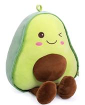 Almofada de Pelúcia NatureMan Abacate 42cm - Brinquedo para Crianças e Adultos