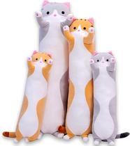 Almofada de Pelúcia Oeonuas - Gato Fofo para Crianças e Meninas - Cinza Almofada de Pelúcia Oeonuas - Gato Fofo para Crianças e Meninas - Cinza